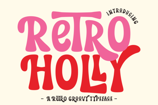 Retro Holly Font